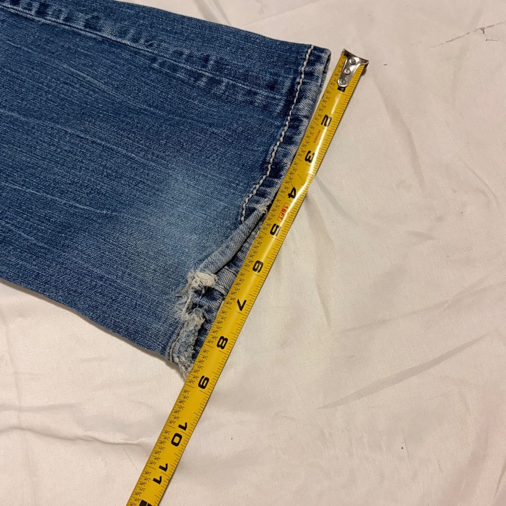 Miss Me Blue Bootcut flare Jeans with rhinestone details on the back pockets - Picture 14 of 14